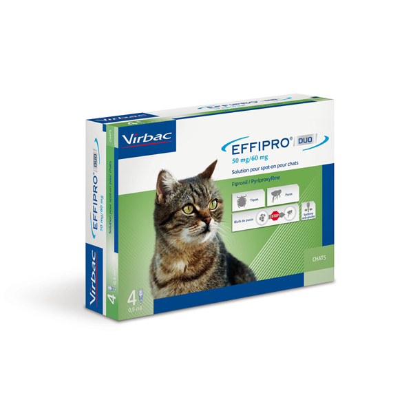 Pipette Anti Puces Et Anti Tiques Effipro Duo Pour Traiter Les